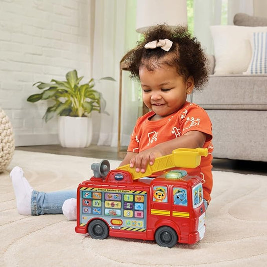 Vtech Rescue Buddies Fire Engine: Interactive Learning Toy, 12–36 Months - Marah Kids