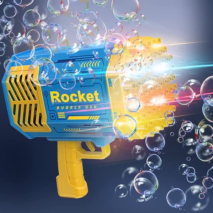 Sam Toys - Rechargeable 69 - Hole Bubble Gun with Light - Marah Kids