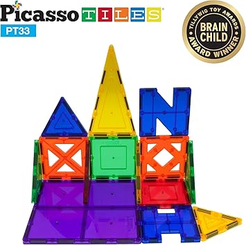 Picasso Magnetic Educ Building Set 33Pcs