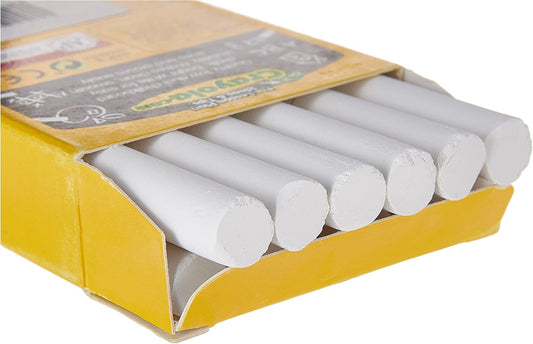 Crayola 12 ANTI DUST CHALKS - WHITE - Marah Kids