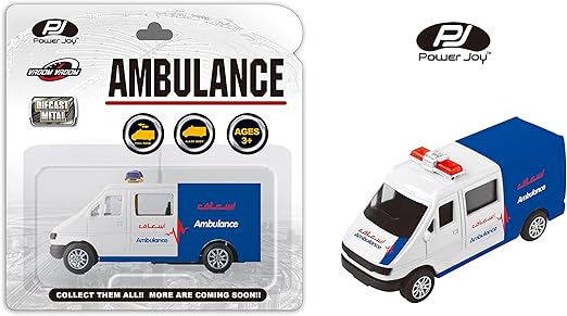 Power Joy Vroom Vroom Diecast Dubai Ambulance 1/43 UAE - Marah Kids