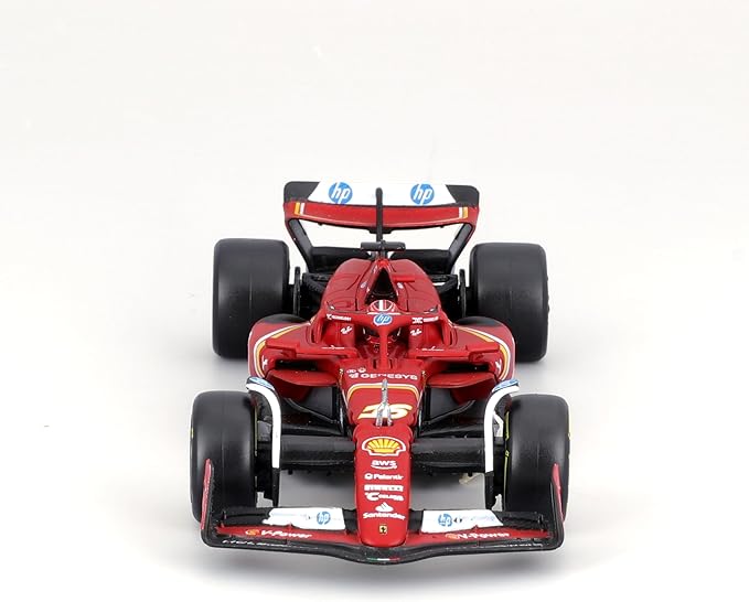 Bburago 1:43 Ferrari Formula (Without Helmet & Plastic Stand) - Sf - 24 (Miami Gp) - 16 Charles Leclerc - Marah Kids