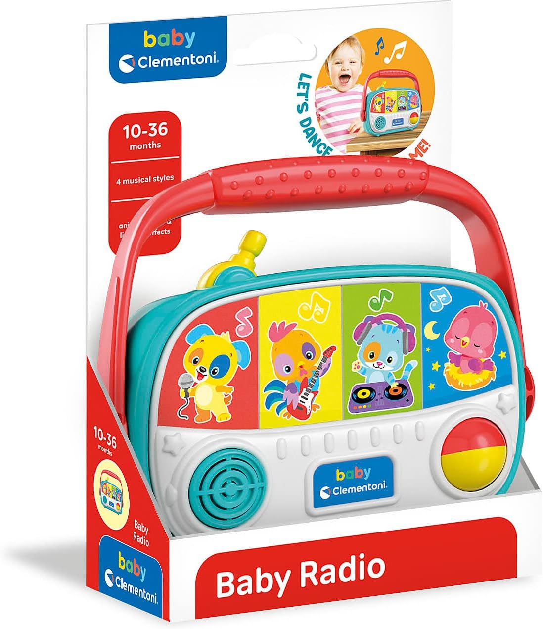 CLEMENTONI Baby My First Radio, Battery Operated - Marah Kids