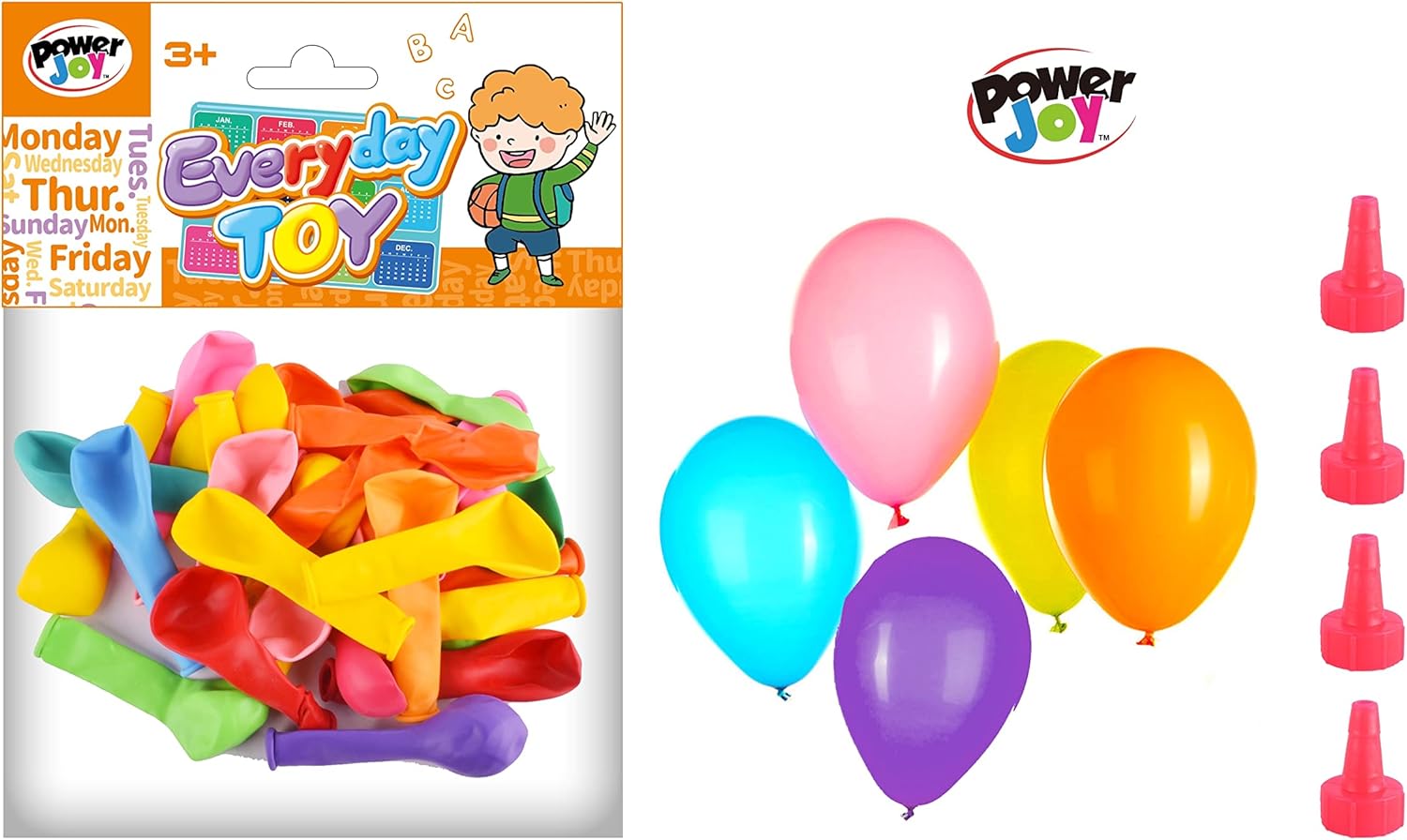 Power Joy Everyday Toy Balloon Set 40pcs PP BAG - Marah Kids