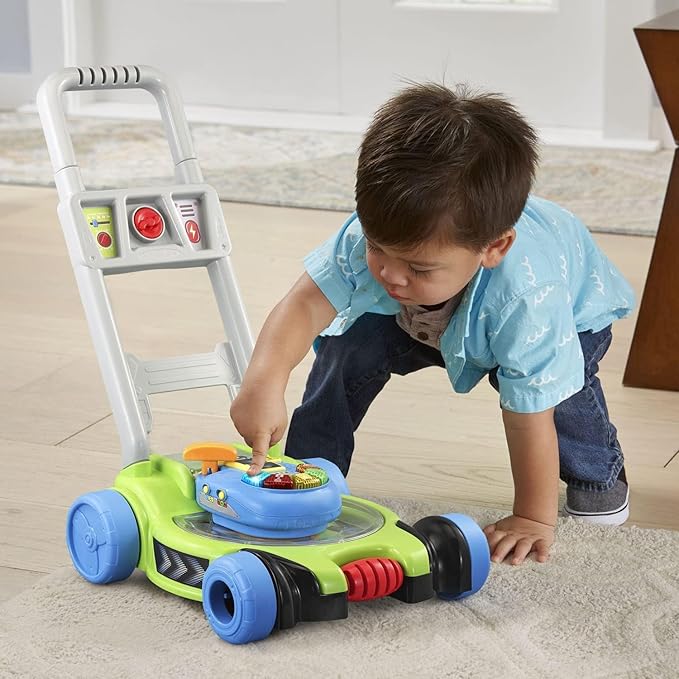 Vtech - Pop and Spin Mower Toy | Summer Outdoor Push Toys, Birthday Gifts Easter Basket Stuffers Toys for Preschool Baby Boys Girls | Greenr - Marah Kids