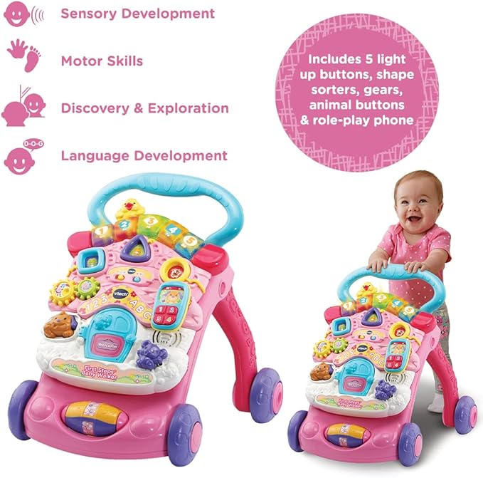 Vtech - FIRST STEPS BABY WALKER (PINK) - Marah Kids