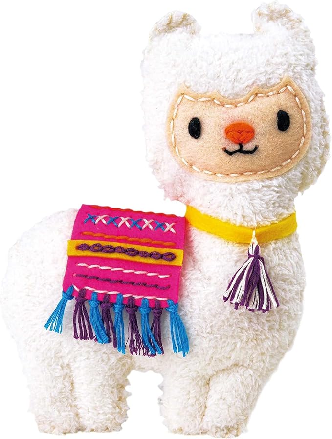 Avenir Sewing My First Doll - Llama Kit | Create a Super Soft Llama, Develop Motor Skills & Creativity | Safe and Educational - Trusted Art, Learning, and Entertainment for Kids 3+ - Marah Kids