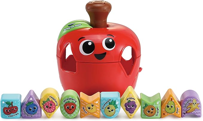 VTech Sorting Fun Apple, Shape Sorter, Educational Learning Toy, Birthday Gift for Kids aged 1, 2, 3 years - Marah Kids