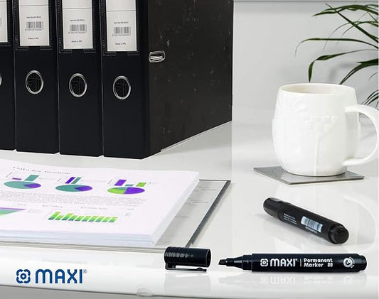 Maxi Lever Arch File F/S Broad Fixed Mechanism With Pocket Black - Marah Kids