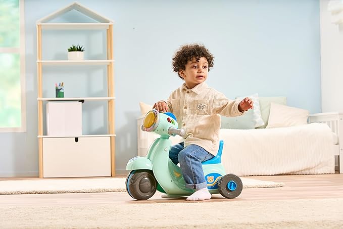 Vtech - 2 - IN - 1 Ride & Balance Scooter - Multicolour | Easily transforms from trike to balance bike. Interactive headlights and roller maps | Suitable ages 12m + up - Marah Kids