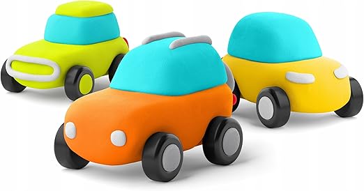 Hey Clay - Eco Cars Air - Dry Clay 6 Cans - Marah Kids