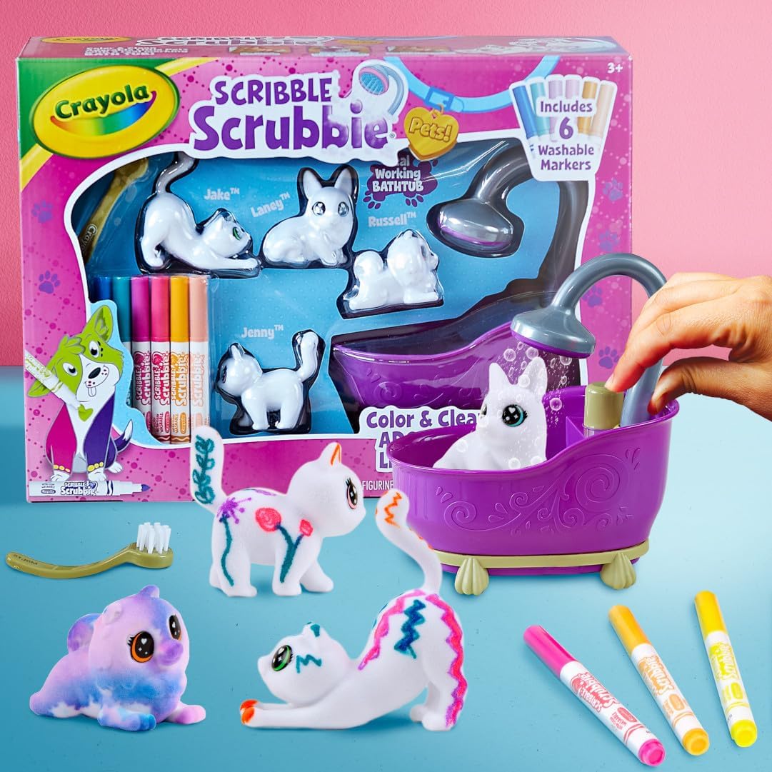 Crayola Scribble Scrubbie Pets, Tub Play Set - Marah Kids
