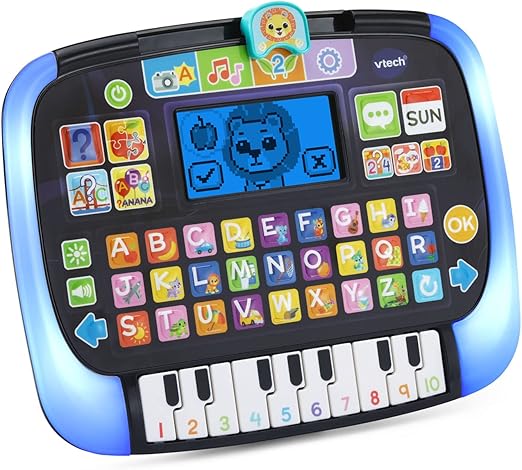 Vtech - Little Apps Light - Up Tablet | Educational Tablet Toy to Learn Alphabet, Numbers, Colours, Shapes, Animals, Time | 2 Years+ | Black - Marah Kids