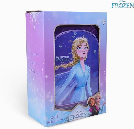 DISNEY FROZEN CELEBRATE SEASON 3IN1 TROLLEY BOX SET 16" - Marah Kids