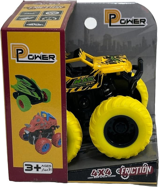 D - Power - Friction Military Stunt Car - Camo Brown | Stunt Cars, No Batteries, Perfect Gift for Kids | 3+ - Marah Kids