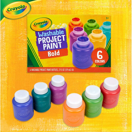 Crayola Washable Project Paint Set, Bold Colors - Marah Kids