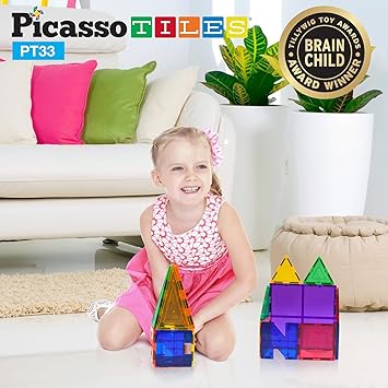 Picasso Magnetic Educ Building Set 33Pcs