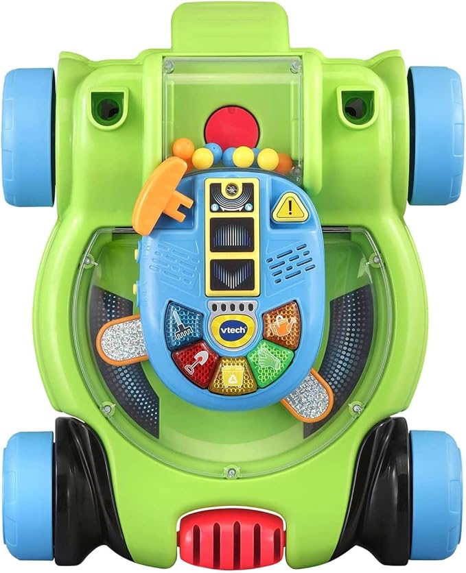 Vtech - Pop and Spin Mower Toy | Summer Outdoor Push Toys, Birthday Gifts Easter Basket Stuffers Toys for Preschool Baby Boys Girls | Greenr - Marah Kids