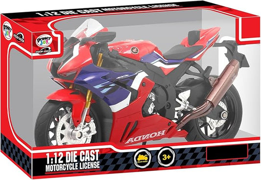 Power Joy Vroom Diecast Motorcycle License 1/12 4Assortment - Marah Kids
