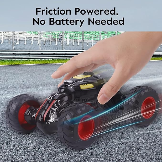 D - Power - Telescopic Pull Back Cars - Black | Fiction Climbing Car, No Batteries Required, Perfect Gift for Kids | 3+ - Marah Kids
