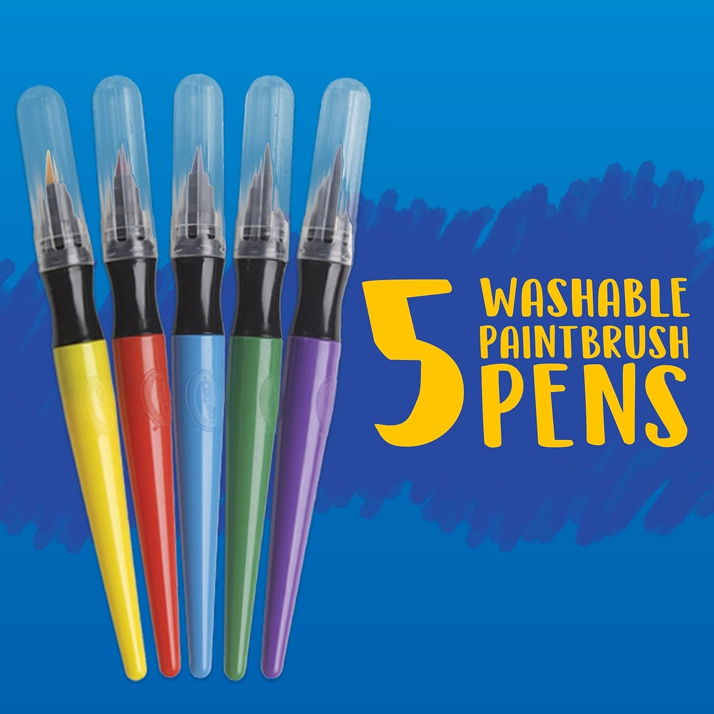 Crayola 5 ct. Washable No Drip Paint Brush Pens - Marah Kids
