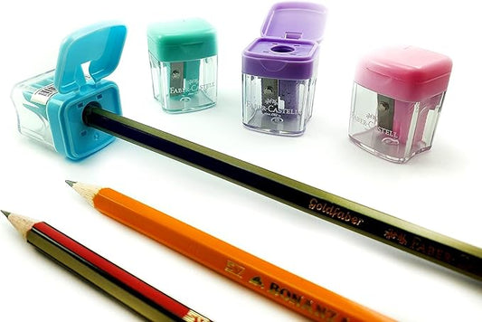 FABER - CASTELL MINI BOX SHARPENER 2 PC IN A BLISTER CARD - Marah Kids