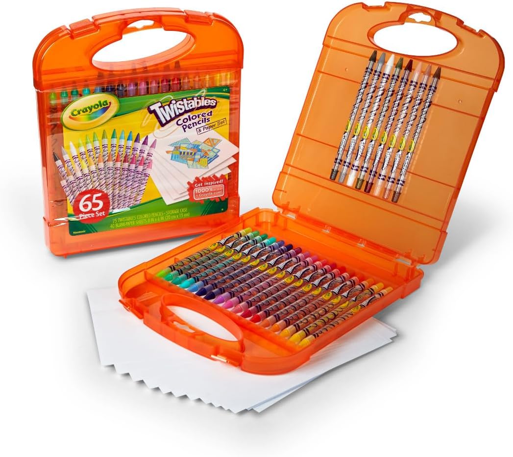 Crayola Twistables® Colored Pencils & Paper, 65 Piece Set - Marah Kids