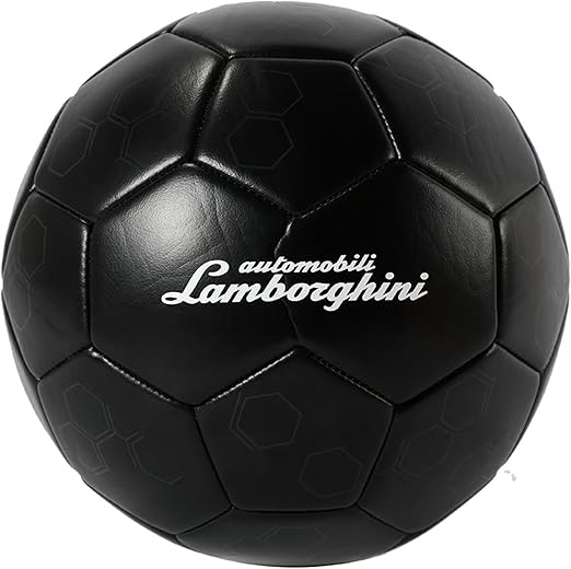 Lamborghini 5 Machine Sewing Pvc Soccer Ball - Black - Marah Kids