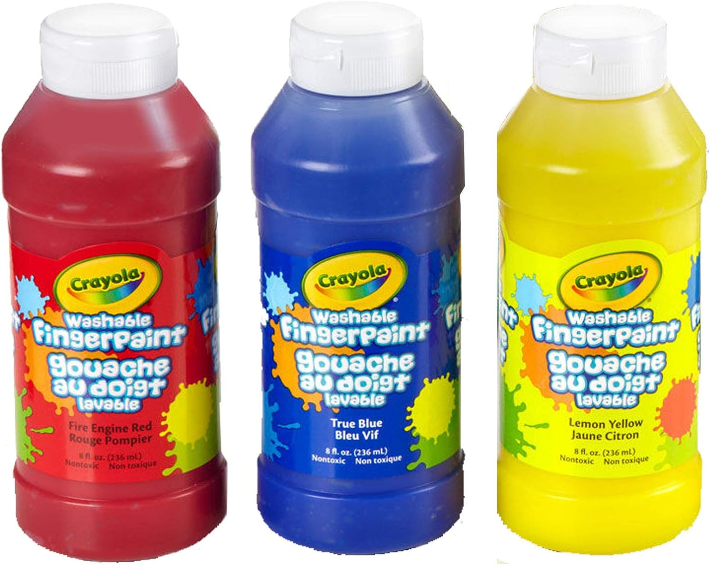 Crayola 3 ct. 8 - oz. Washable Fingerpaint, Bold Colors - Marah Kids