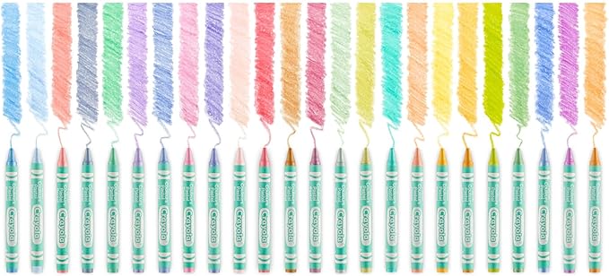 Crayola Pastel Crayons, 24 Colors