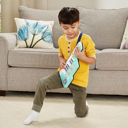 Vtech - Bluey Bluey's Keytar Toy (Green) | It has 5 Instrument Sounds, Phrases, Sound Effects & Melodies, Interactive Musical Toy | Ideal gift for Kids 3, 4, 5+ Years - Marah Kids