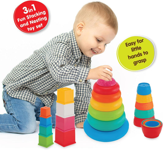 Funskool - LINK STACK & NEST TOY SET - Marah Kids