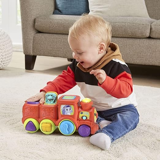 Vtech - Pop and Sing Animal Train | Interactive & Developmental Toy with Sounds and Music | For Boys & Girls, Suitable for Ages 3 Months+ - Marah Kids
