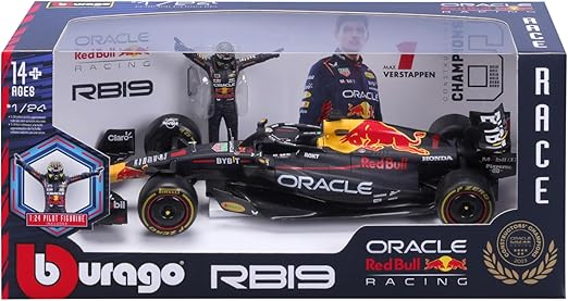 Bburago 1:24 Formula (With Figure) - Oracle Red Bull Racing Rb19 (2023) - Marah Kids