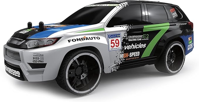 D Power – Rally Xtreme | RTR, Radio Remote Control SUV for Kids | 1:16 Scale, 27MHz, All Way Movement RC SUv | White / Black Asst. - Marah Kids