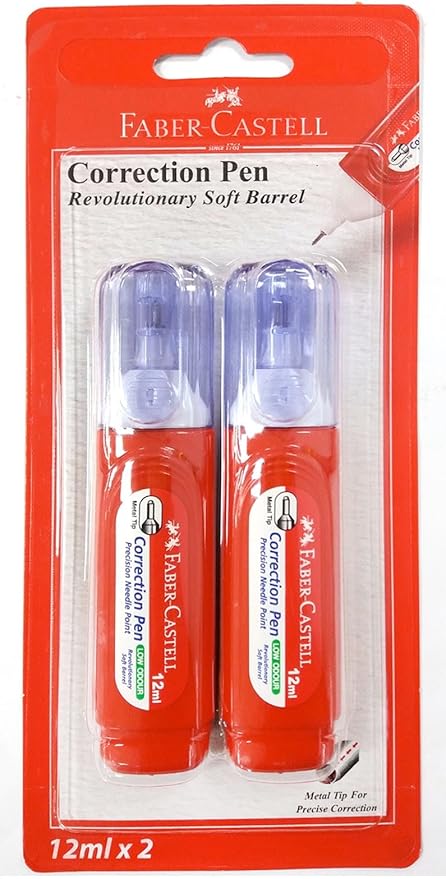 FABER - CASTELL CORRECTION PEN METAL TIP 12ML - Marah Kids