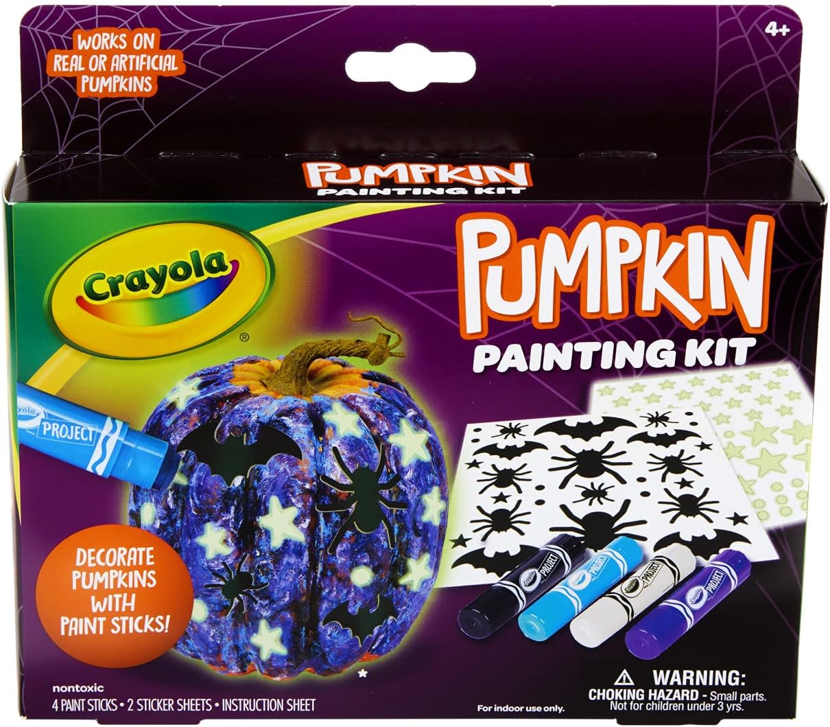 Crayola Galaxy Paint Stick Pumpkin Decorating Kit - Marah Kids