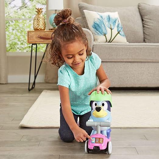 Vtech Bluey Scooter Time Bluey (Blue) | | Grab your helmet—it’s time to play and explore with Scooter Time Bluey | Interactive Toddler Toy with Music, Sounds and Phrases from the TV show, Educational Learning | Ideal Gift for Kids 3, 4, 5 + Years - Marah Kids