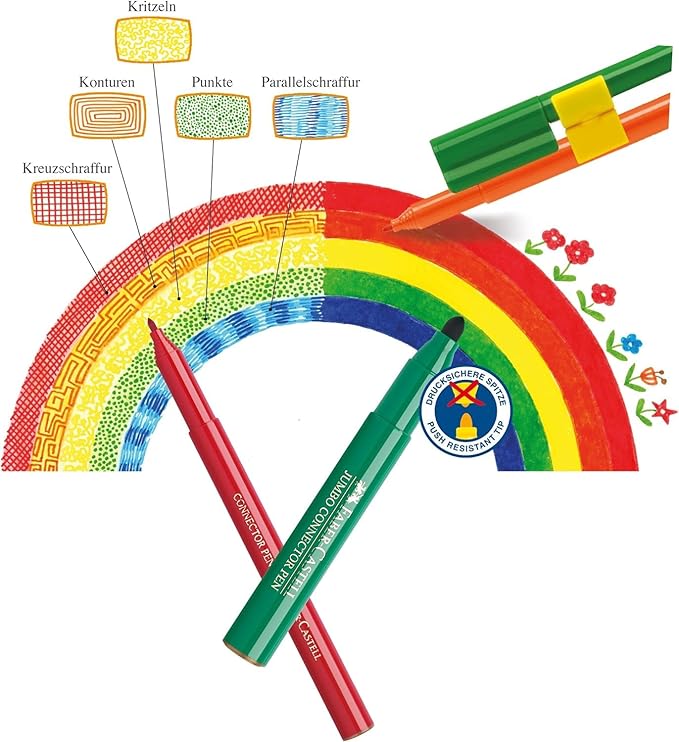 FABER - CASTELL CONNECTOR FELT PEN 20 COLOR - Marah Kids