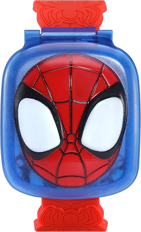 Vtech - Spidey and His Amazing Friends - Spidey Learning Watch (Multicolour ) | Watch includes nine digital clock faces, a stopwatch, a timer, a cuckoo clock, and an alarm with a choice of alarm tones | Ideal 3 to 6 years - Marah Kids