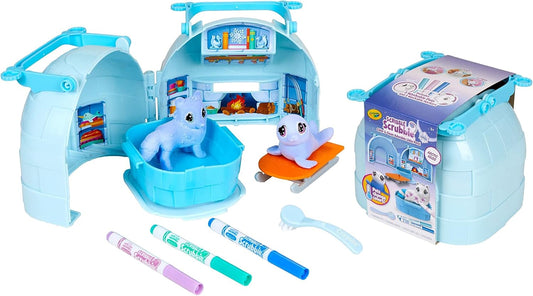 Crayola Scribble Scrubbie Pets Arctic Igloo Playset - Marah Kids