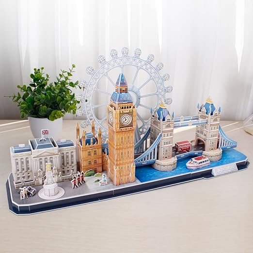 CUBIC FUN 3D PUZZLE CITYLINE LONDON 107PCS - Marah Kids