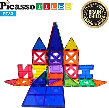 Picasso Magnetic Educ Building Set 33Pcs