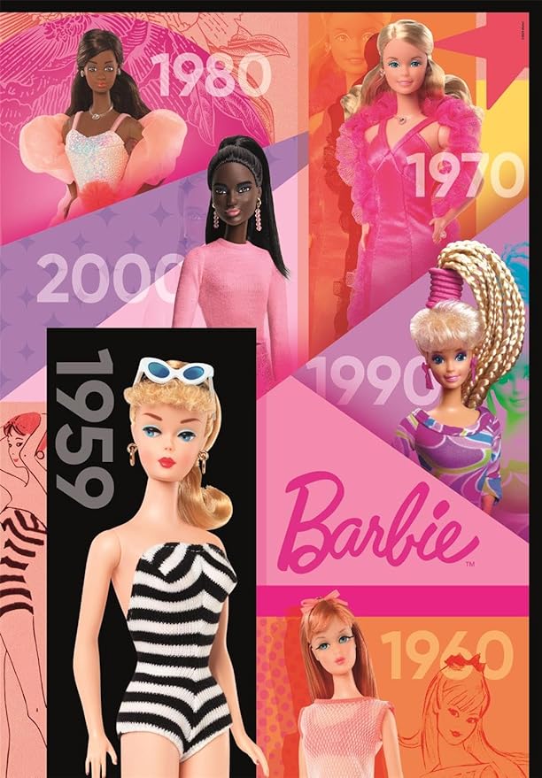 CLEMENTONI PUZZLE BARBIE 65YRS POSTER 1000PCS - Marah Kids