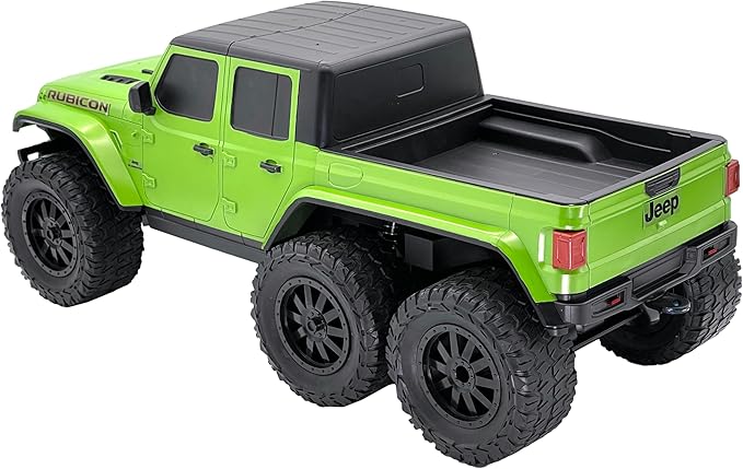 D - power - 1:10 Jeep Gladiator 6 - Wheel RC Truck – 2.4GHz Remote Control, USB Rechargeable Battery, Off - Road Adventure Toy for Kids Ages 6+ - Marah Kids