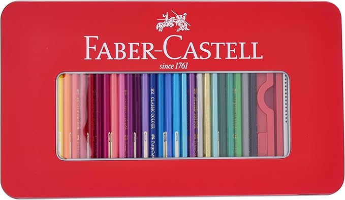 FABER - CASTELL CLASSIC COLOUR PENCILS 60 COLOUR SKETCH SET FT - Marah Kids