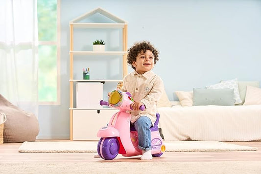 Vtech - 2 - IN - 1 Ride & Balance Scooter - Multicolour | Easily transforms from trike to balance bike. Interactive headlights and roller maps | Suitable ages 12m + up - Marah Kids