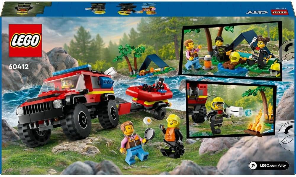 LEGO City 4x4 Fire Engine with Rescue Boat 60412