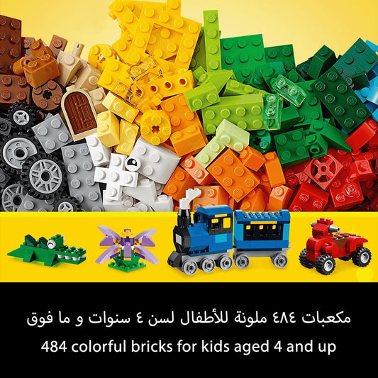 LEGO 10696 Classic Medium Creative Brick Box, Easy Toy Storage, Colourful Bricks Building Set - Marah Kids