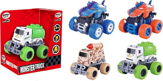 Power Joy VroomVroom Monster Truck Inertia Assorted (Style and Color May Vary) - Marah Kids